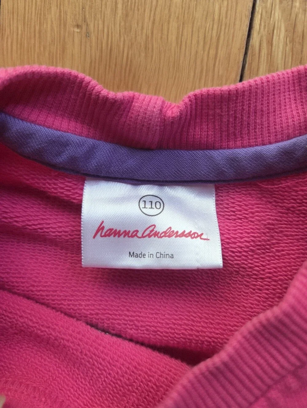 Hanna Andersson Bright Pink Bunny Applique Sweatshirt Size 5